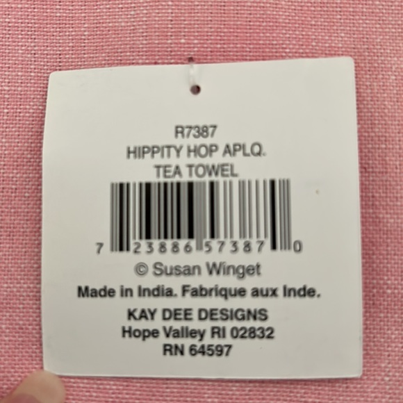 Spring bunnies tea towel set - Picture 11 of 11